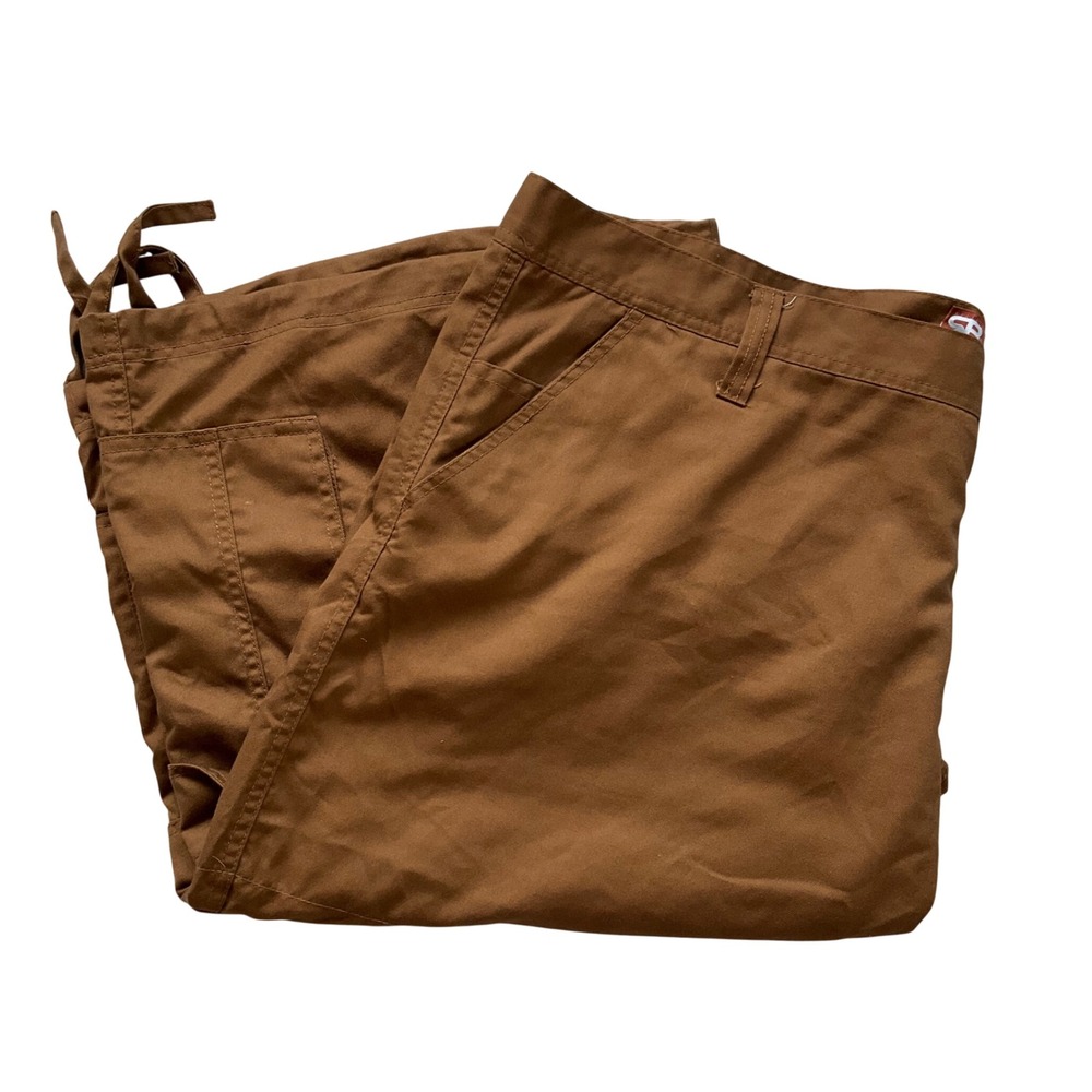 Royal Blue Mens Sz 50 Big & Tall  Utility Cargo Shorts Drawstring Brown Workwear